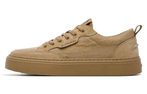 Dickies Patchwork Collection, Vintage Trendy Skateboard Shoes Men's Brown