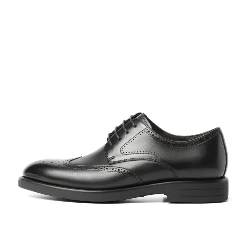 BELLE Cow Leather Dress Shoes 3cm Men's Black, Coffee