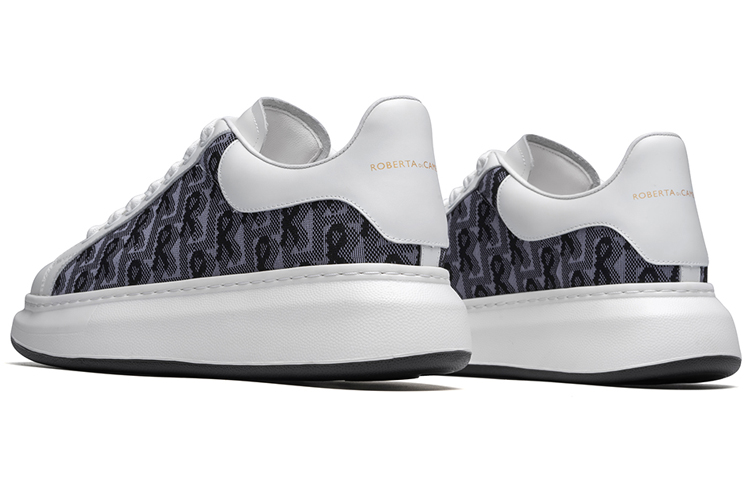 ROBERTA DI CAMERINO Stylish Skateboarding Shoes Men's Gray White