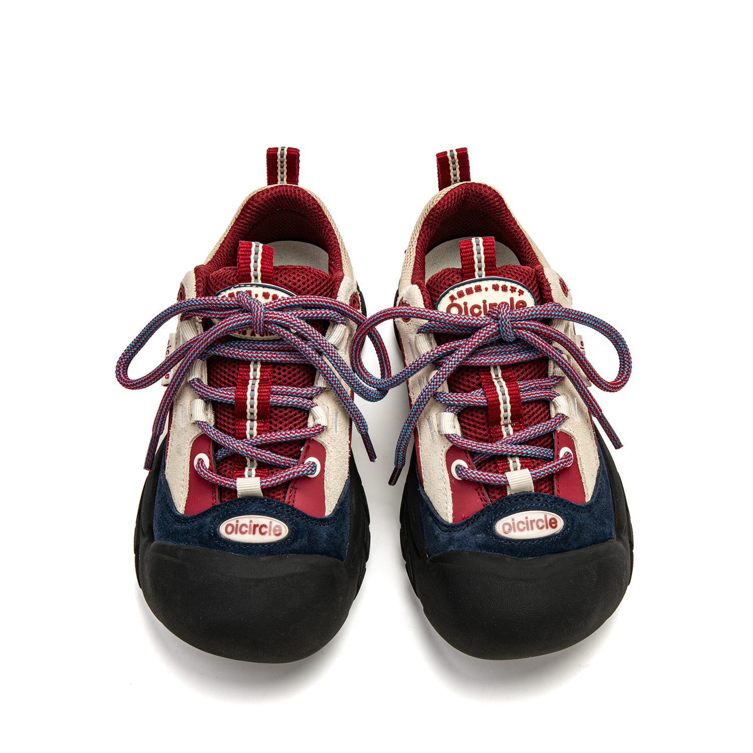 OICIRCLE Cow Suede Cushioning Low top Mountaineering Shoes Women’s Ancora Red