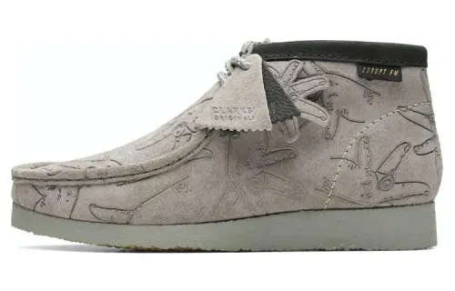 Kurupt FM x Clarks Originals WALLABEE Ankle Boots Men's Gray