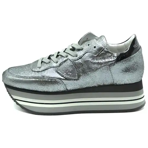 PHILIPPE MODEL Platform Shoes Women's Silver