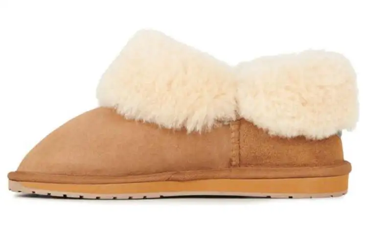 EMU Australia Sheepskin Ankle Length Snow Boots Women's Autumn Chestnut