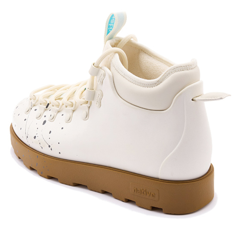 Native Shoes Fitzsimmons Short Combat Boots Unisex White Brown