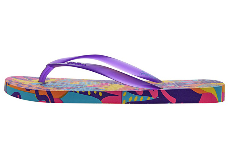 Ipanema Designer flip flops for women, pink and purple