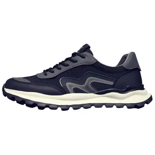 JANE HARLOW Textile, Synthetic Leather Low top Casual Shoes Men's Black