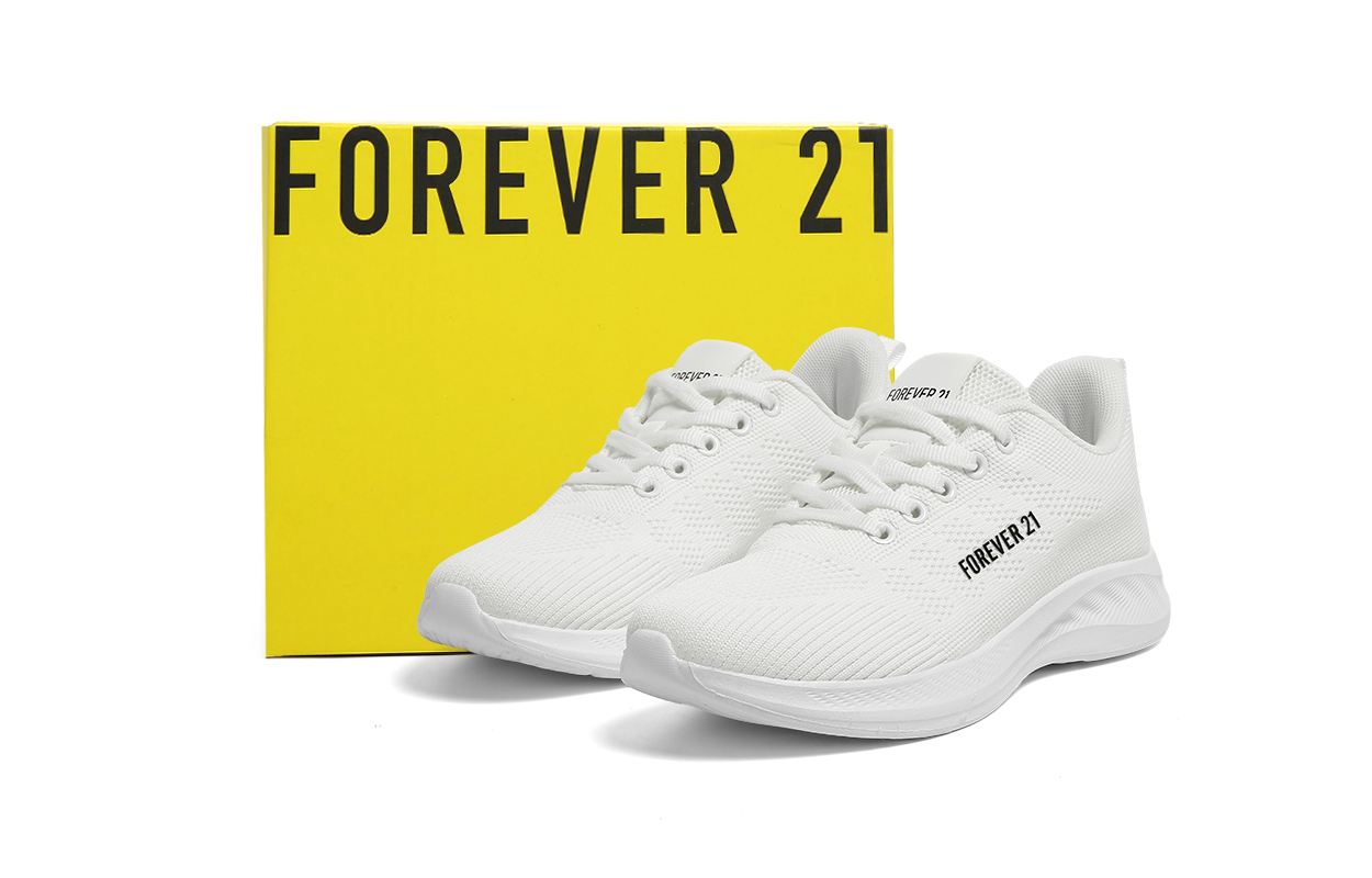 FOREVER 21 Low top Physical Fitness Test & Exam Sprint Long Distance Running Shoes Women’s White