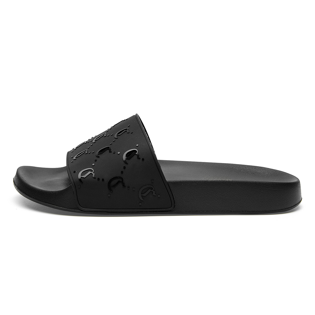 Cabbeen Totem Slide Slippers Men's Black White Fashion Versatile