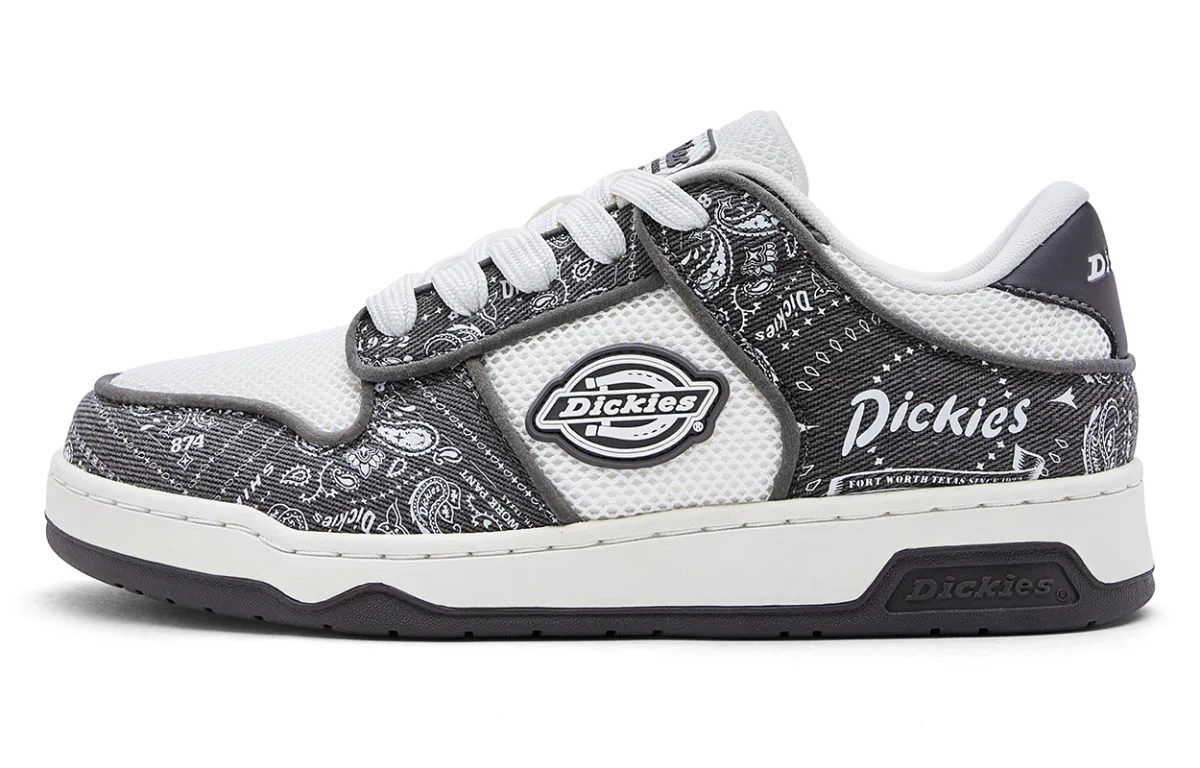 Dickies Low top Skateboard Shoes Men's Dark Gray White