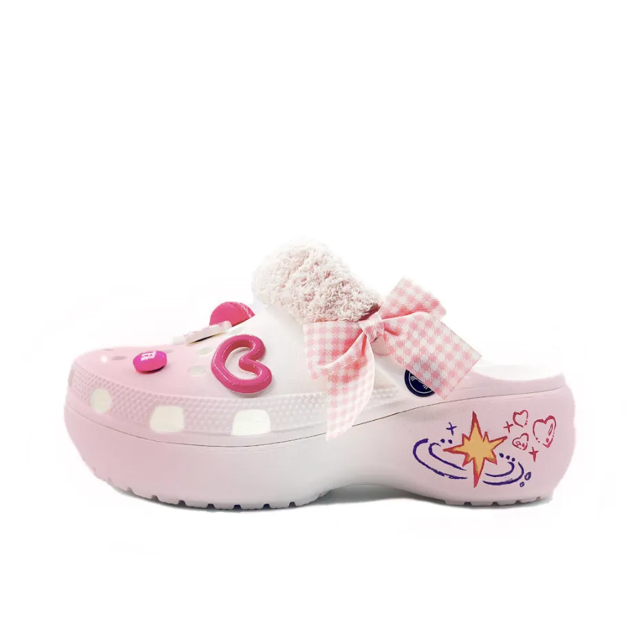 Crocs Classic Platform Clog EVA Clogs Unisex Pink