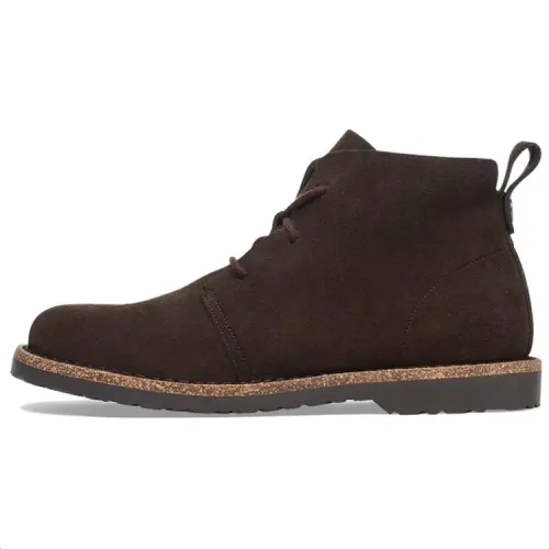 Birkenstock Cow Suede Fashion Trend Ankle Boots Unisex Brown Narrow