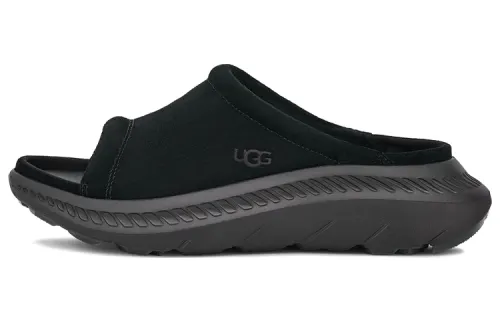 UGG Wool Rubber Sole Slide Slippers Men's Black