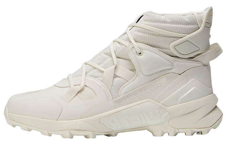 Y-3 Terrex Swift R3 Gtx lace-up round toe high-top outdoor functional shoes for men and women, white