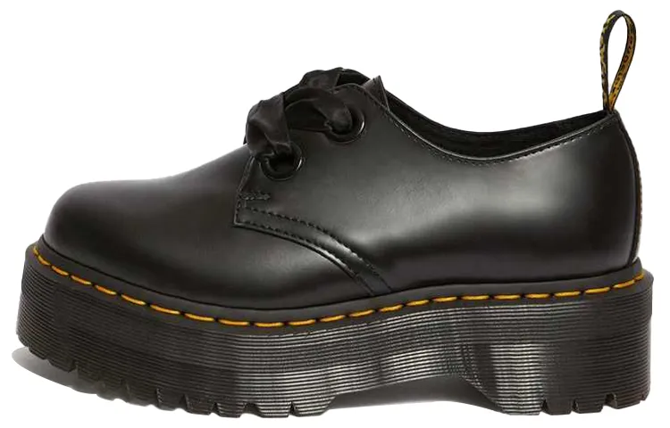 Holly Wmns Dr.Martens Leather Platform 'Black' Women's