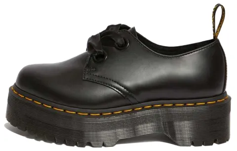 Holly Wmns Dr.Martens Leather Platform 'Black' Women's