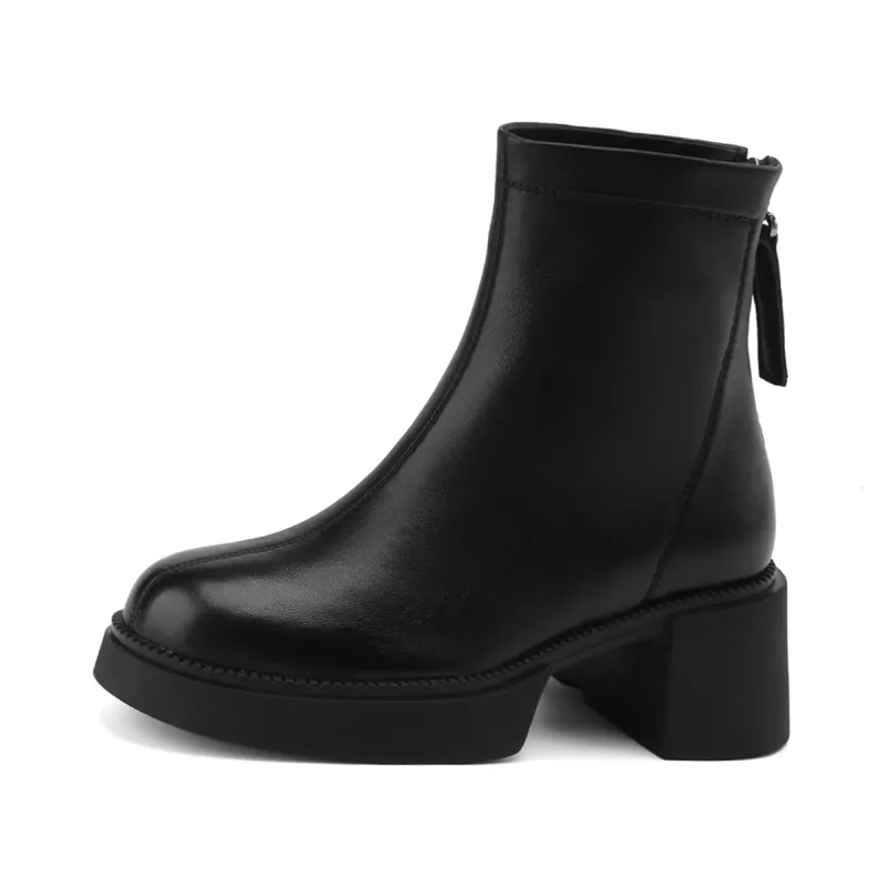 D FUSE SCANDINAVIA Sheepskin Ankle Boots 6CM Women's