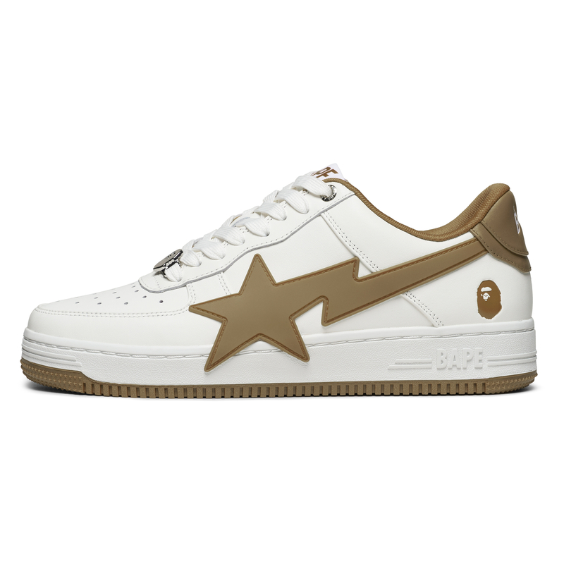 Мужские кеды A BATHING APE STAOS (черно-белые)