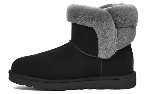 UGG Saniya Mini Suede Classic Boot 'Black' Women's