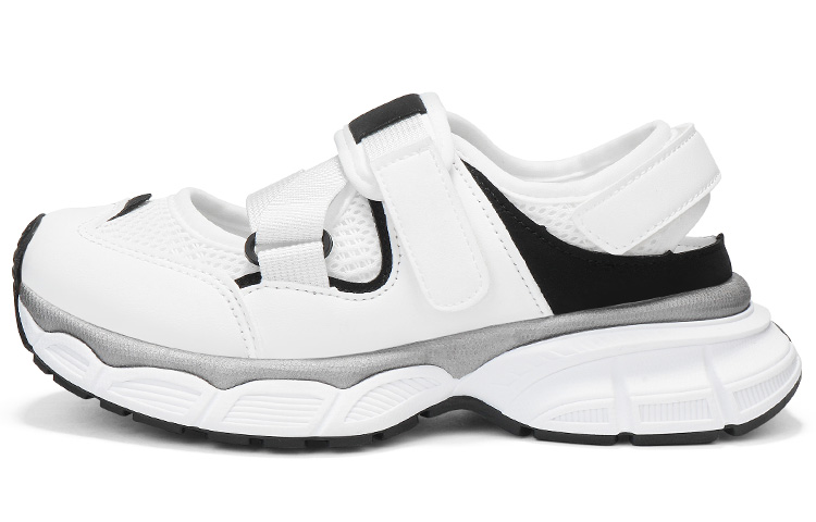 OMS Fabric Abrasion Resistant Abrasion Resistant Low top Sports Casual Shoes 4.8cm Women's White