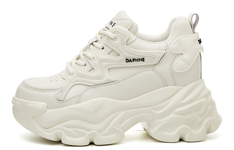 DAPHNE Leather Low top Chunky Sneakers Women's White