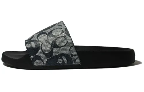 BAPE A BATHING APE Slide Coach Black Grey