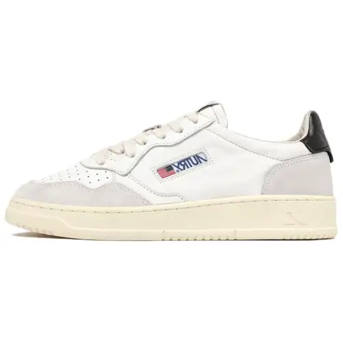 AUTRY Medalist Leather, Suede Low top Skateboard Shoes Men's White Gray