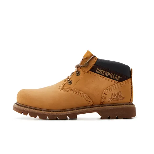 CAT Breathable Thermal Abrasion Resistant Cushioning Slip Resistant Comfortable Ankle Length Outdoor Boots Men's Yellow