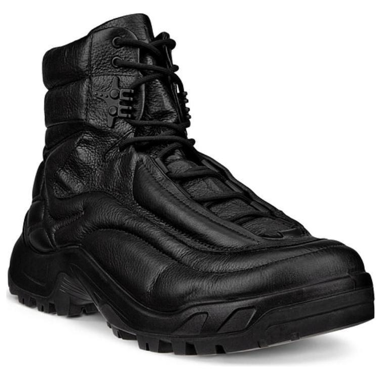 Ecco Cow Leather High top Mountaineering & Hiking Shoes Men’s Black