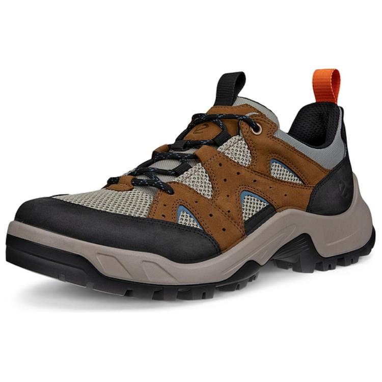 Ecco Off road Series Cow Leather Minimalist Fashion Low top Outdoor Shoes Men’s Black Brown