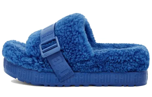 UGG Fluffita Fabric Stylish Sandal Women's Sapphire Blue