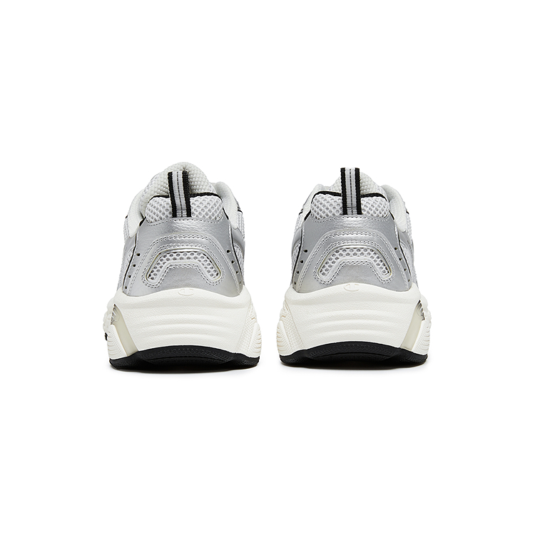 Champion Synthetic Leather, Textile Low top Running Shoes Women’s Silver White/Milk White
