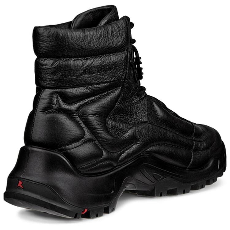 Ecco Cow Leather High top Mountaineering & Hiking Shoes Men’s Black