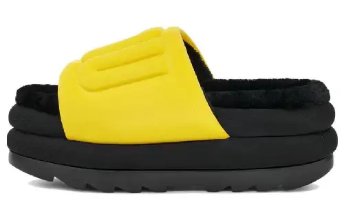 UGG Maxi Slide Fabric Fashion Slippers Women's Yellow