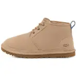 UGG Cow Split Leather Short Snow Boots Men's Sand