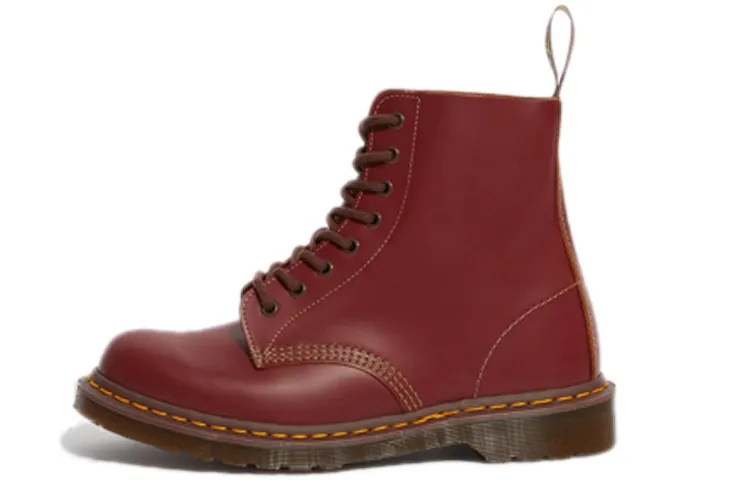 1460 Dr.Martens Vintage Made In England Lace Up Boot 'Oxblood Quilon'