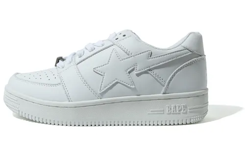 BAPE A BATHING APE Bape Sta Low Triple White