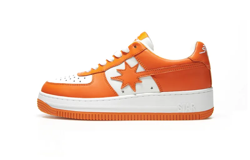 Starwalk Soldier Low top Skateboard Shoes Unisex White Orange