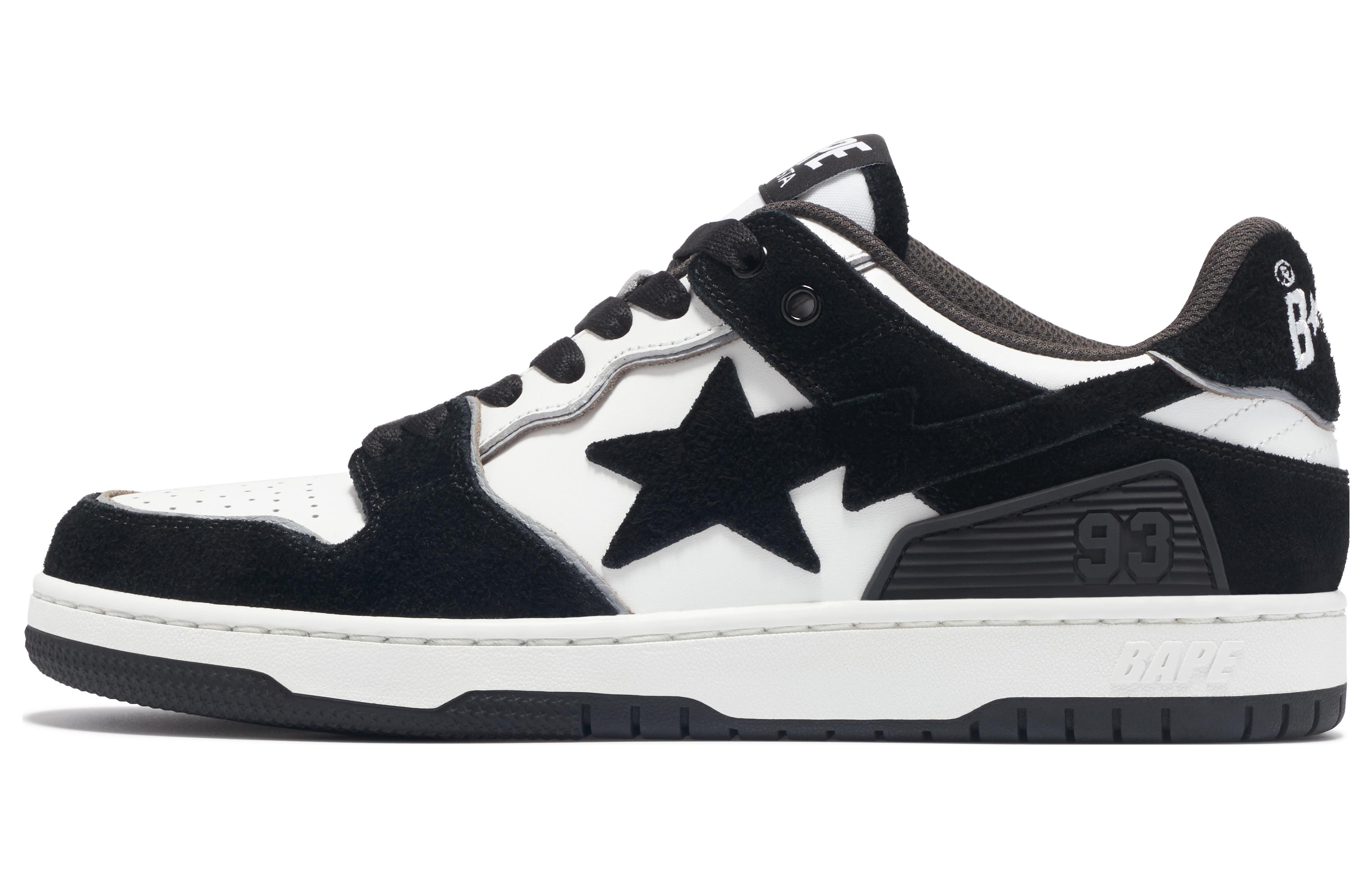 Мужские кеды A BATHING APE A BATHING APE SK8 (черно-белые)
