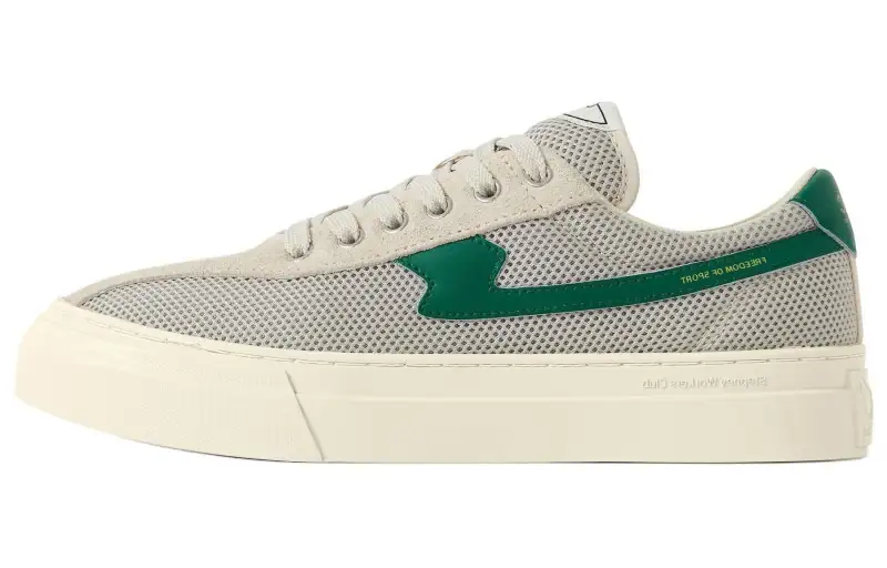Stepney Workers Club S Strike Low top Skateboard Shoes Unisex Beige Green