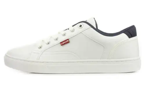Levis Cushioning, Wear Resistant Low top Casual Shoes Men's White