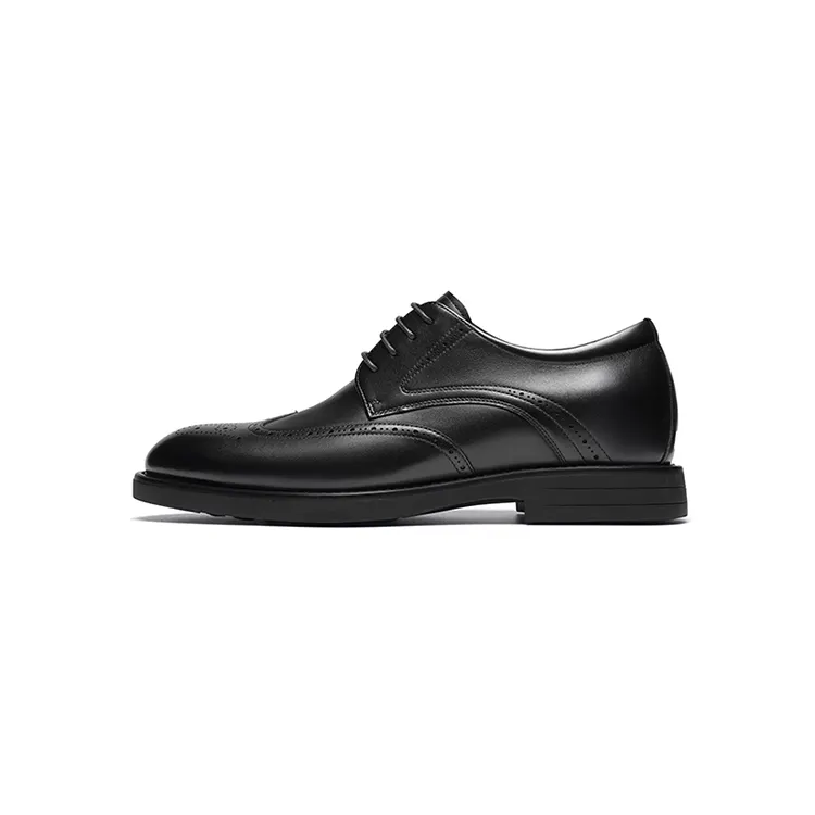 Red Dragonfly first layer cowhide Bullock business British retro derby formal leather shoes men's style