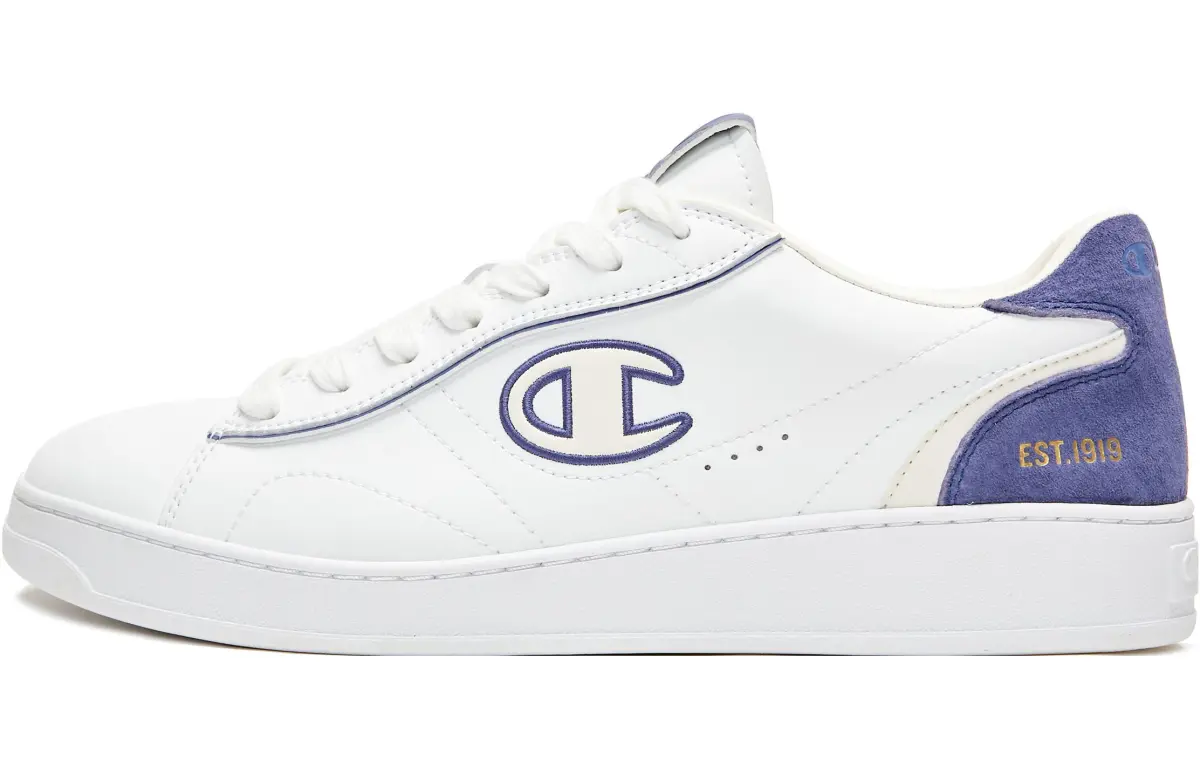 Champion Alpha 1 Synthetic Leather Low top Skateboard Shoes Men's Blue