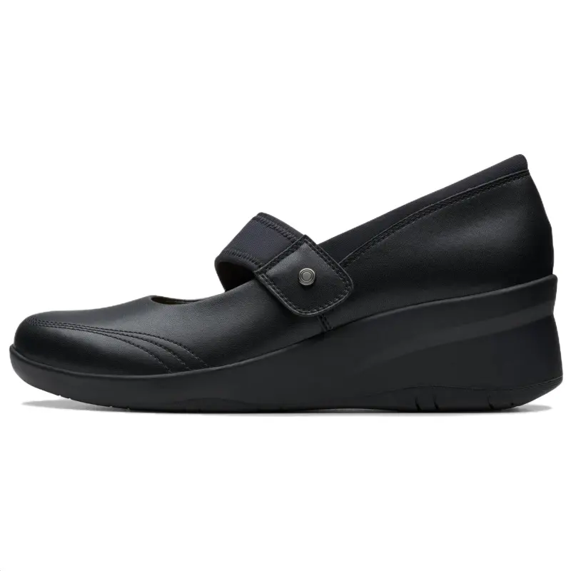 Clarks Leather Women's Casual Shoes Women's Black