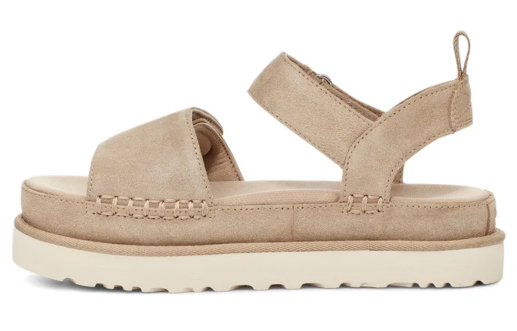 UGG Goldenstar Cow Split Leather Stylish Sandal Women's Gray