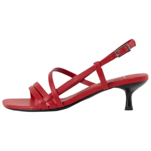 VAGABOND SHOEMAKERS Jonna Leather One Strap Sandals 4.7CM Women's Red