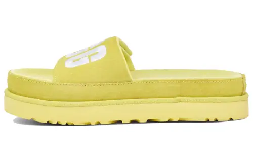 UGG Laton Slide Thick Sole Slipper Yellow Women's
