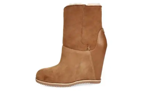 UGG Leather Ankle Boots Women's Chestnut