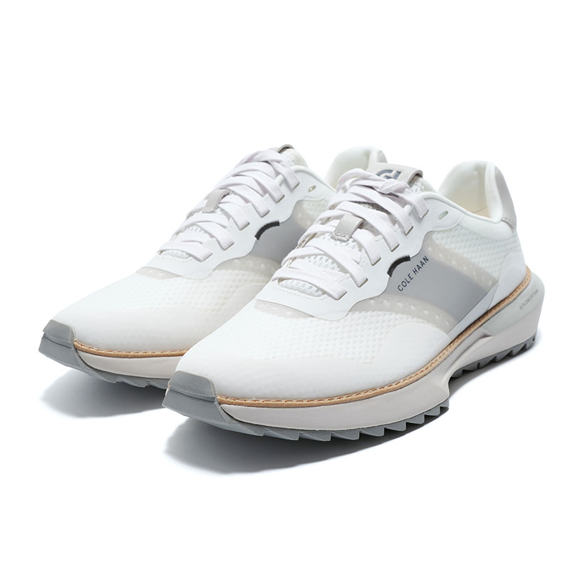 COLE HAAN Cushioning Slip Resistant Abrasion Resistant Breathable Low top Running Shoes Men’s White