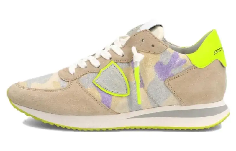 PHILIPPE MODEL Paris Logo-patch Suede Sneakers