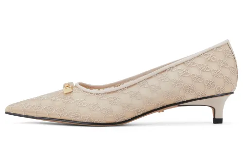 CHARLES&KEITH Small Ck Pu Women's Casual Shoes 3.5cm Women's Beige